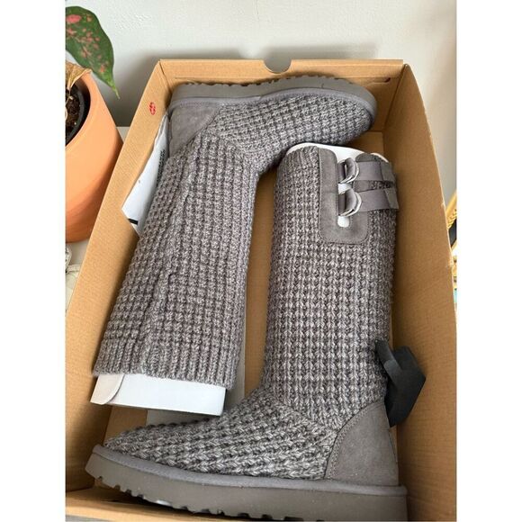 Ugg classic solene tall boot gray size 7 - Picture 2 of 8